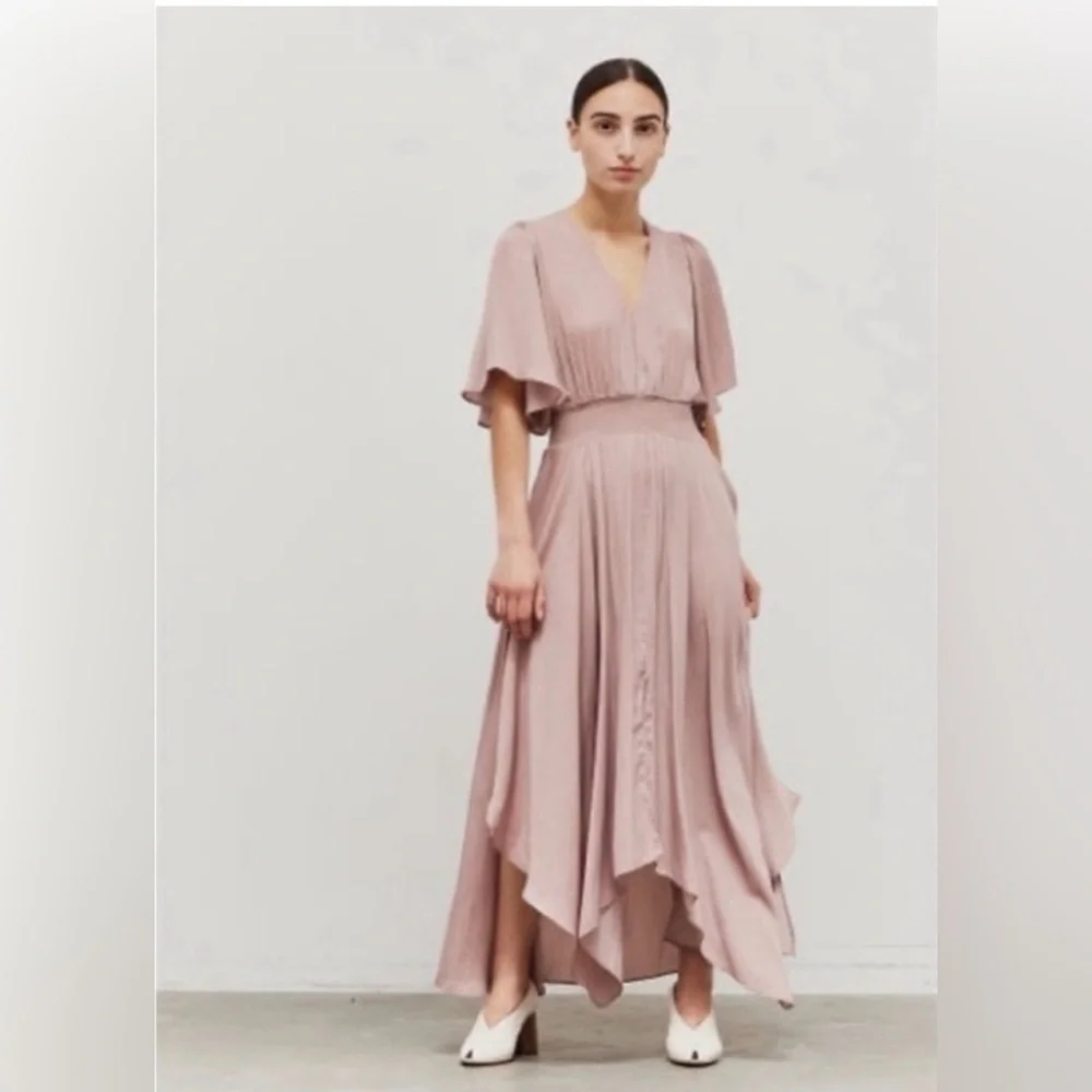 grade & gather Unbalanced Skirt Maxi Dress Size S - Picture 9 of 9